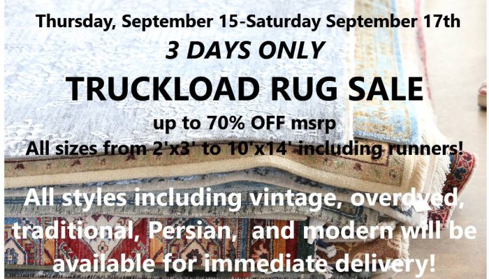 3 DAY RUG SALE
